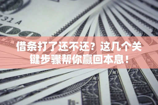 北京借条打了还不还？这几个关键步骤帮你赢回本息！