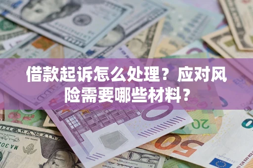 北京借款起诉怎么处理？应对风险需要哪些材料？