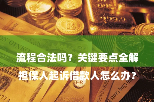 北京

担保人起诉借款人怎么办？流程合法吗？关键要点全解析