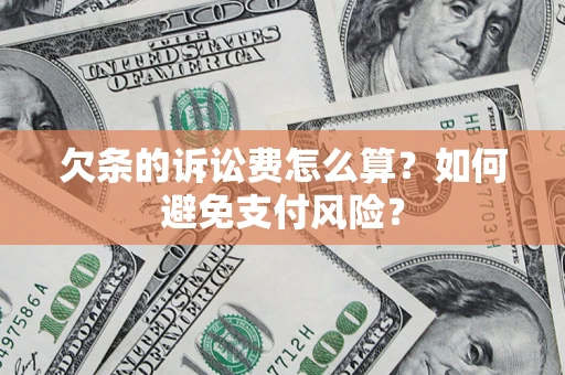 北京欠条的诉讼费怎么算？如何避免支付风险？
