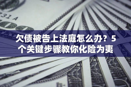 北京欠债被告上法庭怎么办？5个关键步骤教你化险为夷