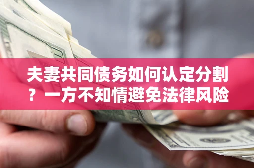 北京夫妻共同债务如何认定分割？一方不知情避免法律风险必看！